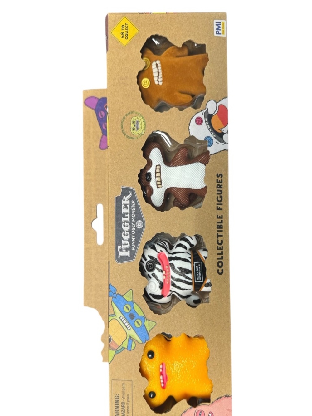 Fuggler Series 2 Collectible Figures 4-Pack, 2.5" Figures, Gaptooth McGoo, Stink
